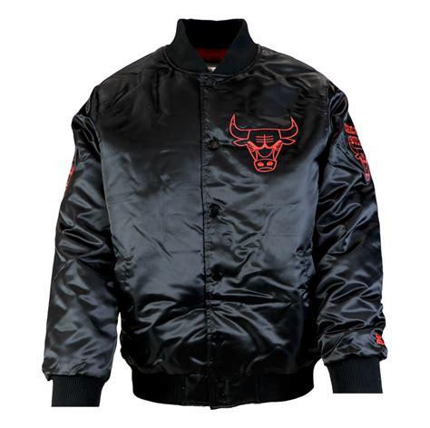 Men's <b>Chicago Bulls</b> Mitchell & Ness Black Hardwood Classics Throwback Wordmark Raglan Full-Snap <b>Jacket</b>. . Bulls starter jacket